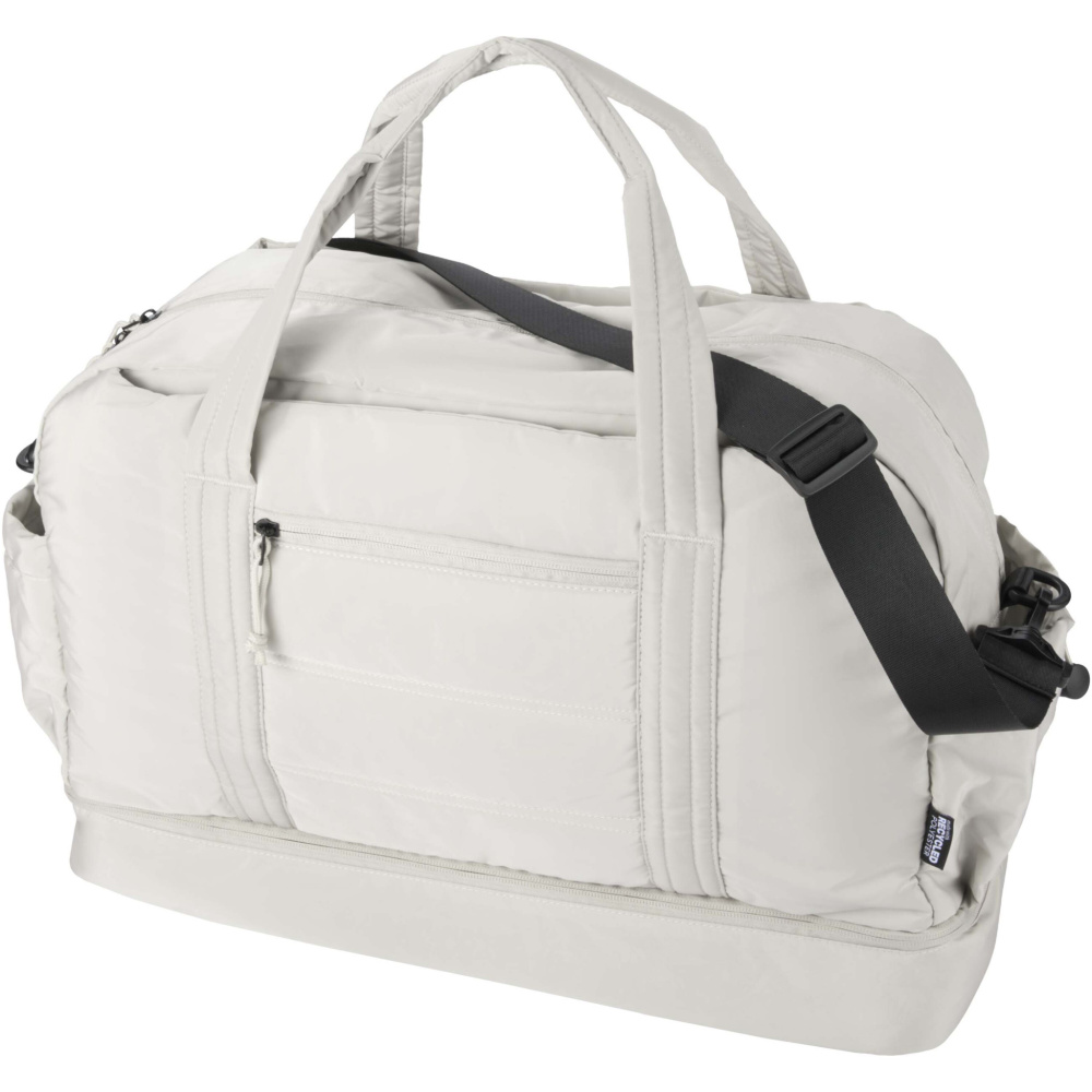 Logotrade logo dāvanas foto: Puffer GRS pārstrādāta sporta soma ar izolētu pamatni 30L