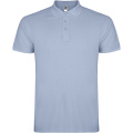 Zvaigžņu īsroku vīriešu polo krekls, Zen Blue