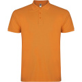 Zvaigžņu īsroku vīriešu polo krekls, Oranžs