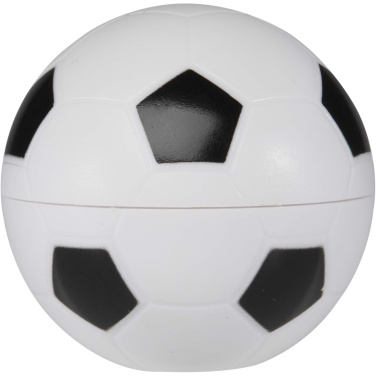 Logotrade dāvanas foto: Zuri futbola formas vaniļas lūpu balzams ar SPF 15
