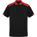 Samurai 160 g/m2 unisex antibakteriāls īsroku polo krekls, Melns / sarkans