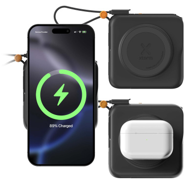 Logotrade korporatīvās dāvanas foto: Xtorm TravelPro 30W 10.000 mAh 3-in-1 ceļojumu lādētājs