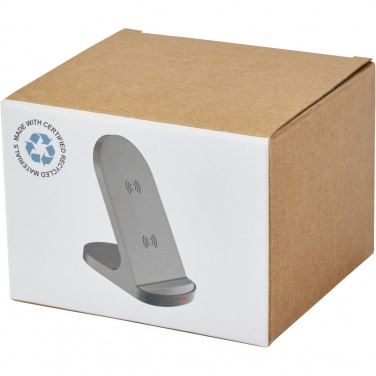 Лого трейд pекламные подарки фото: Loop подставка для беспроводной зарядки из переработанной пластмассы, сертифицированной по стандарту RCS, с двумя катушками м