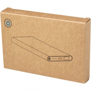 Логотрейд бизнес-подарки картинка: Pep портативное зарядное устройство с соединением Type-C из переработанного алюминия, емкостью 4000 мА·ч 