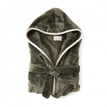 Логотрейд pекламные продукты картинка: Роскошный плюшевый халат VINGA Louis GRS RPET, размер S-M