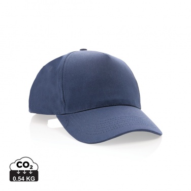 Логотрейд pекламные cувениры картинка: Кепка Impact 5 panel 190gr из переработанного хлопка с трассером AWARE™