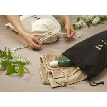 Логотрейд pекламные cувениры картинка: Подарочный мешочек GRS Recycled Cotton (150 г/м²) L