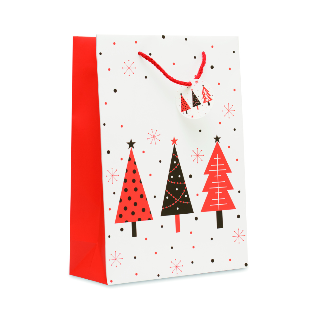 Лого трейд бизнес-подарки фото: Gift paper bag large