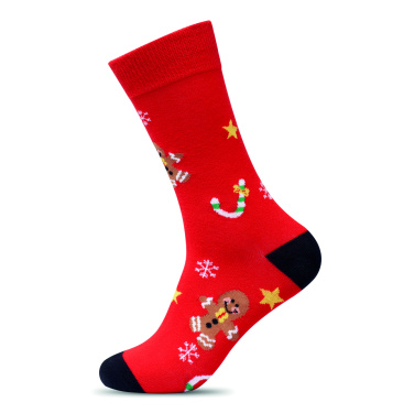 Лого трейд pекламные подарки фото: Pair of Christmas socks L