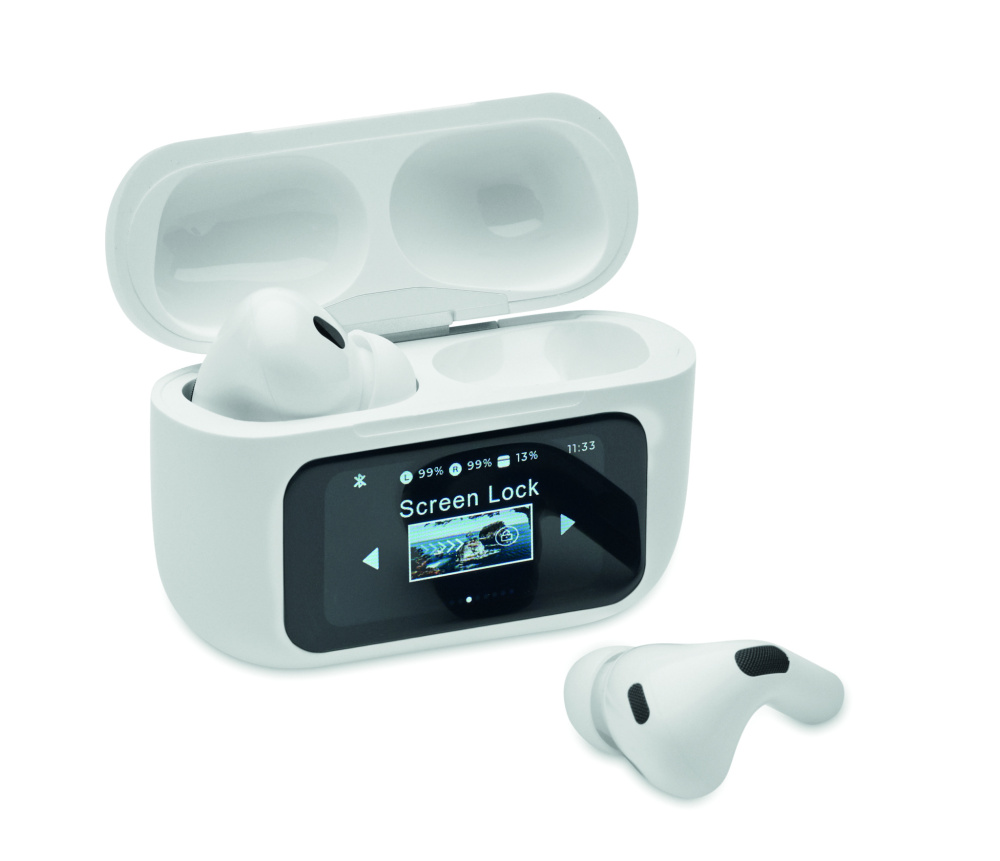 Логотрейд pекламные продукты картинка: Recycled ABS TWS earbuds