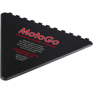 Лого трейд бизнес-подарки фото: Frosty triangular recycled plastic ice scraper