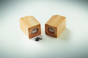 Лого трейд pекламные подарки фото: Bamboo salt & pepper set