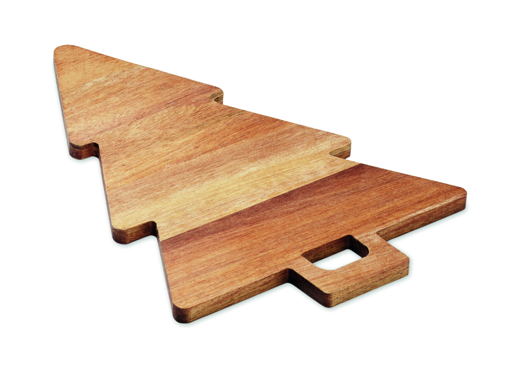 Логотрейд бизнес-подарки картинка: Acacia serving board Xmas tree