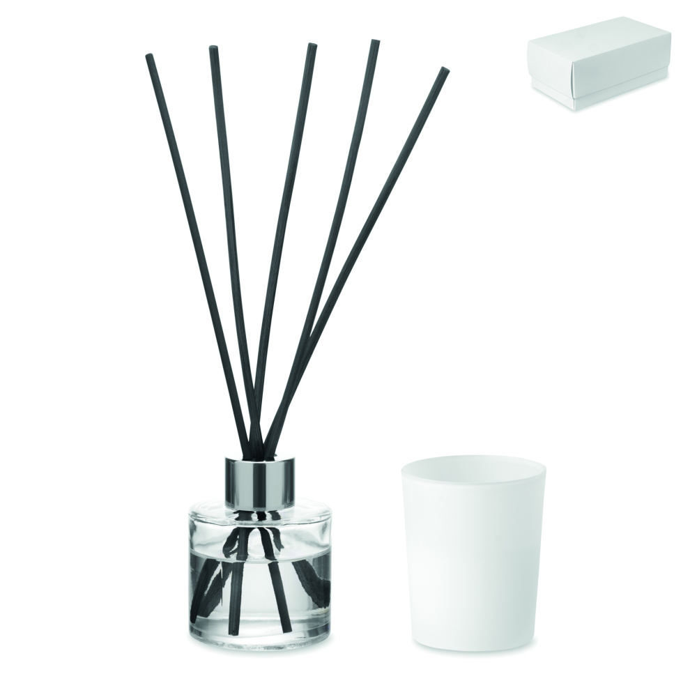 Логотрейд бизнес-подарки картинка: Vanilla diffuser & candle set