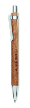Логотрейд pекламные продукты картинка: Acacia wood ball pen