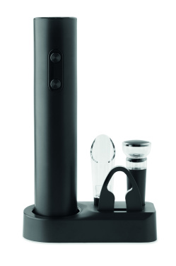 Лого трейд бизнес-подарки фото: Electric wine opener set