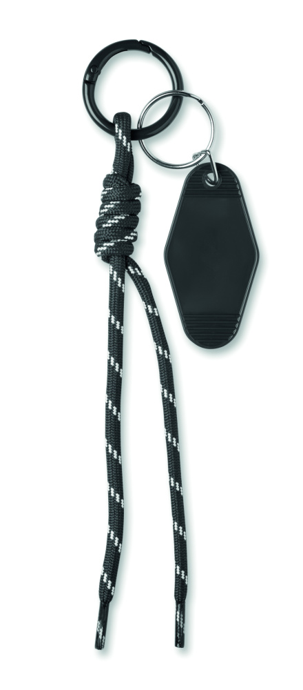 Лого трейд pекламные подарки фото: Braided rope with tag keyring