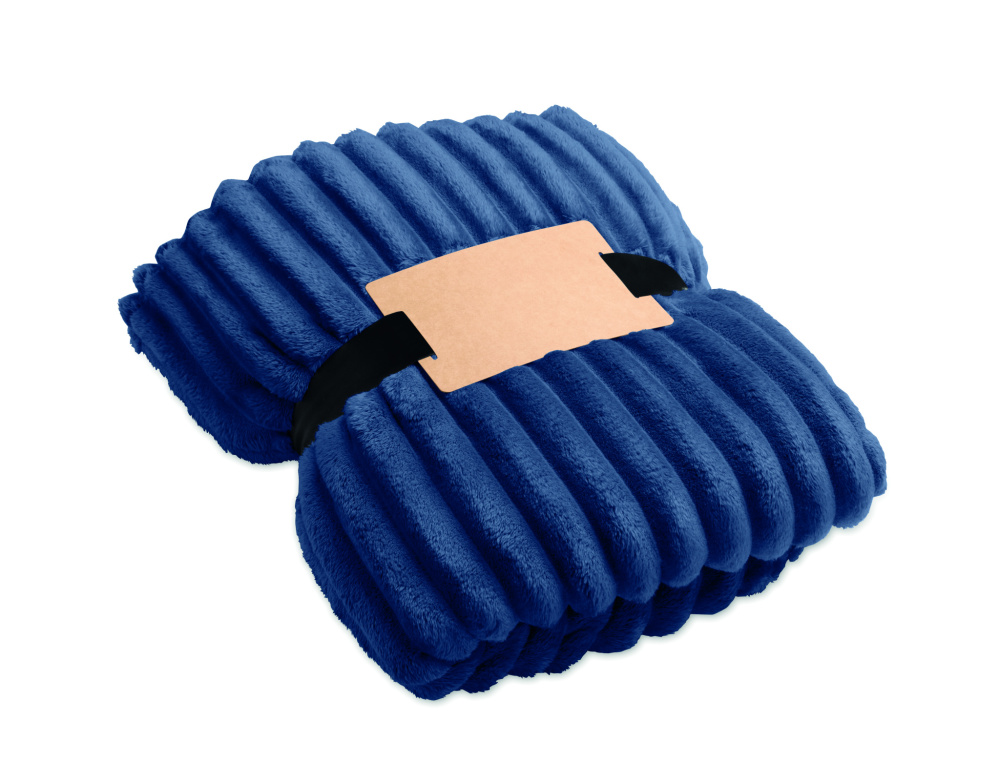 Логотрейд бизнес-подарки картинка: RPET fleece striped blanket