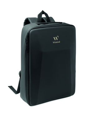 Логотрейд pекламные подарки картинка: 15" hard shell RPET backpack