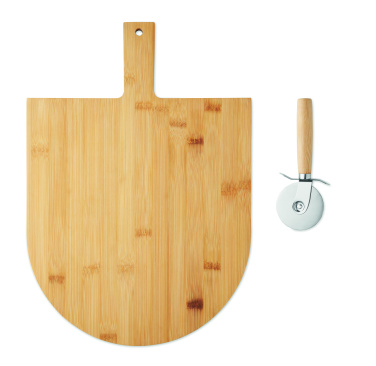Логотрейд бизнес-подарки картинка: Bamboo pizza board & cutter