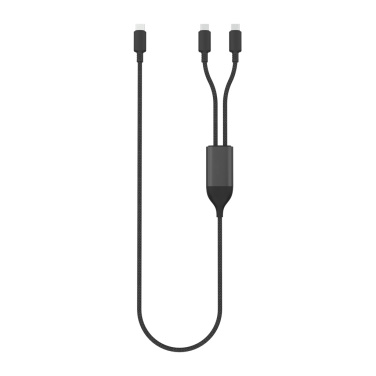 Логотрейд pекламные подарки картинка: Кабель Terra 100W RCS с двумя выходами USB-C