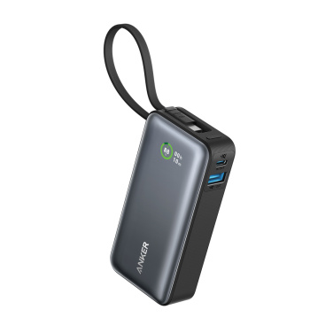 Логотрейд pекламные cувениры картинка: Внешний аккумулятор Anker Nano Power Bank 30 Вт, встроенный кабель USB-C.