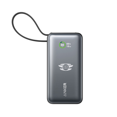 Лого трейд pекламные продукты фото: Внешний аккумулятор Anker Nano Power Bank 30 Вт, встроенный кабель USB-C.