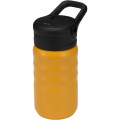 Спортивная бутылка Knox объемом 350 мл из переработанной нержавеющей стали с двойными стенками и откидной трубочкой, Желтый