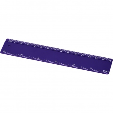 Logotrade kampanjprodukter bild: Renzo 15 cm plastlinjal