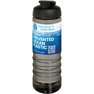 Logotrade profilreklam bild: H2O Active® Eco Treble 750 ml sportflaska med uppfällbart lock