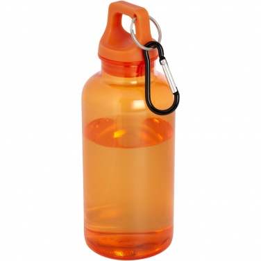 Logotrade reklamprodukter bild: Oregon 400 ml vattenflaska av RCS-certifierad återvunnen plast med karbinhake