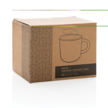 Logotrade profilprodukter bild: Keramikmugg vintage 280 ml