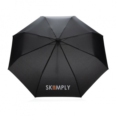 Logotrade kampanjprodukter bild: 20.5" Impact AWARE™ RPET 190T Pongee paraply  bambu