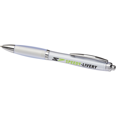 Logotrade profilprodukter bild: Curvy ballpoint pen with frosted barrel and grip