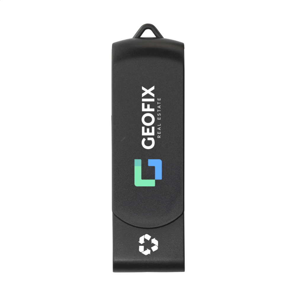Logotrade kampanjprodukter bild: USB Twist Recycle 16 GB