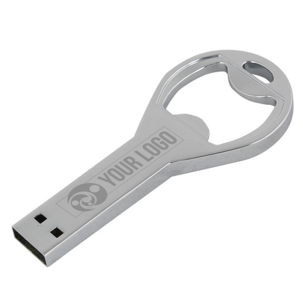 Logotrade reklamprodukter bild: Metall-USB-minne