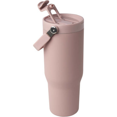 Logotrade presentreklam bild: Bronx 900 ml vakuumisolerad termos av koppar och RCS-certifierat återvunnet rostfritt stål med ett lock med dubbla funktioner