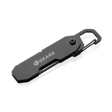 Logotrade presentreklam bild: Gear X hopfällbart EDC-verktyg med karbinhake