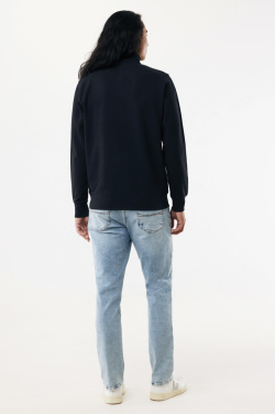 Logotrade presentreklam bild: IQONIQ Elgon tröja i återvunnen bomull med kvartlång dragked