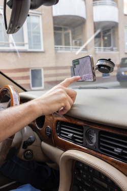 Logotrade profilreklam bild: Terra 360 RCS återvunnen plast universell telefonhållare