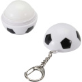 Rami fotbollsformat läppbalsam med vanilj och SPF 15 med nyckelring, Svart