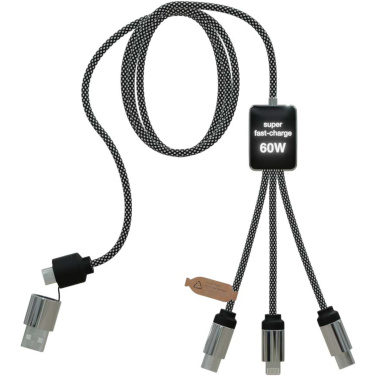 Logotrade profilprodukter bild: SCX.design C33 Type-C-laddningssladd på 60 W med dubbelupplyst logotyp