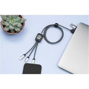 Logotrade profilprodukter bild: SCX.design C33 Type-C-laddningssladd på 60 W med dubbelupplyst logotyp